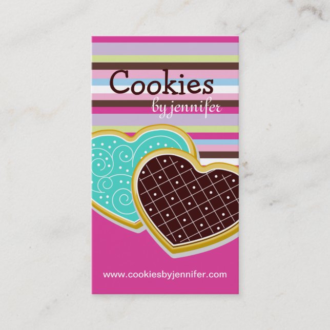 Cartões de visitas lunáticos dos biscoitos (Frente)