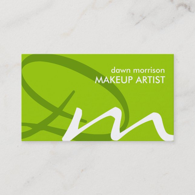 Cartões de visitas macios do monograma (Frente)