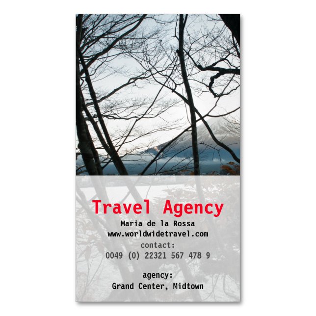 Cartões de visitas magnéticos (Frente Vertical)