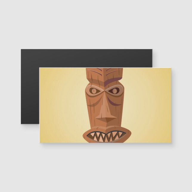 Cartões de visitas magnéticos Tiki (Frente/Verso)