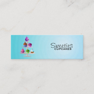 Cartões de visitas magros dos cupcakes