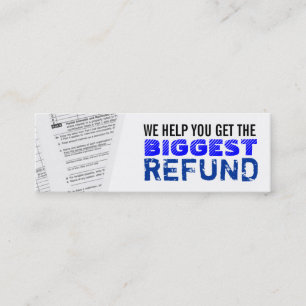 Cartões de visitas magros dos imposto sobre