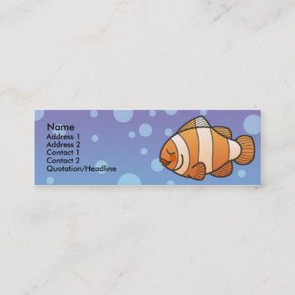 Cartões de visitas magros dos peixes do palhaço