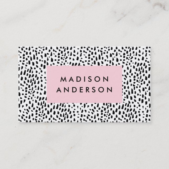 Cartões de visitas manchados (Frente)