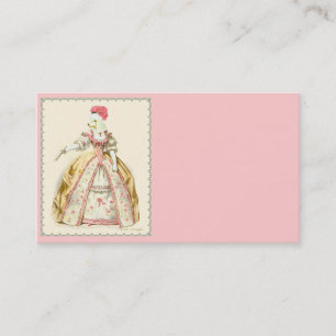 Cartões de visitas Marie Antoinette do Poodle Bran