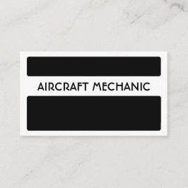 Cartões de visitas mecânicos de aeronaves brancas