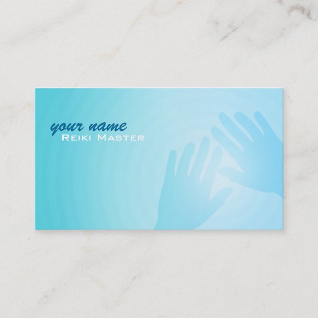 Cartões de visitas mestres de Reiki (Frente)