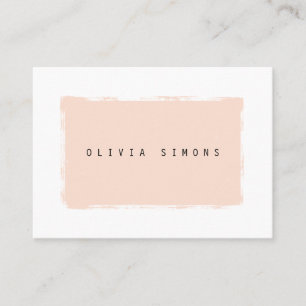 Cartões de visitas minimalistas