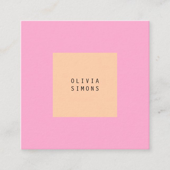 Cartões de visitas minimalistas (Frente)