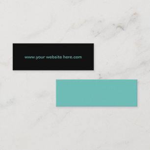 Cartões de visitas minimalistas do site de Teal Si