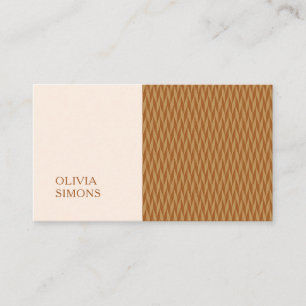 Cartões de visitas minimalistas no estilo boho.