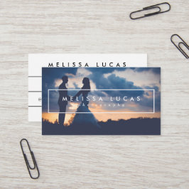 Cartões de visitas mínimos da fotografia