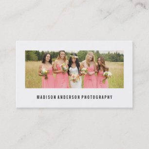 Cartões de visitas mínimos da fotografia do