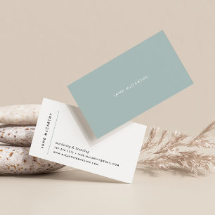 Cartões de visitas mínimos modernos   Sage