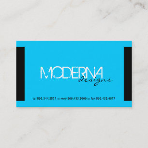 Cartões de visitas modernos