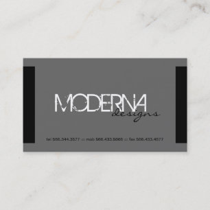 Cartões de visitas modernos