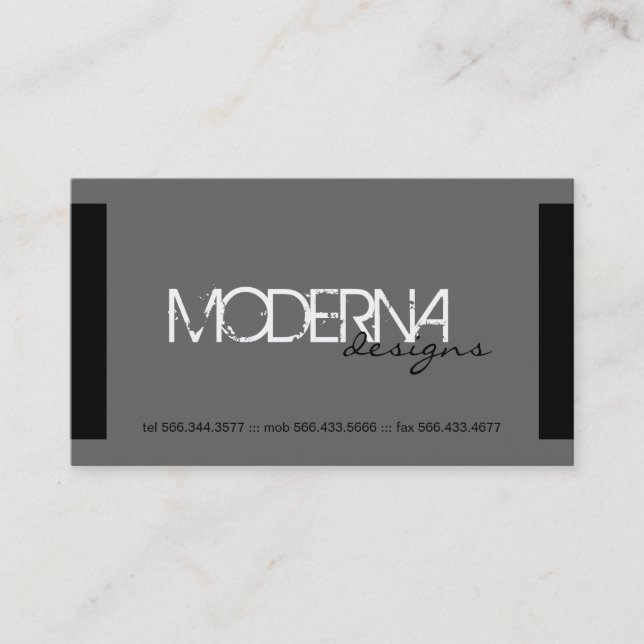 Cartões de visitas modernos (Frente)