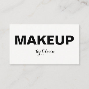 Cartões de visitas modernos à moda do maquilhado