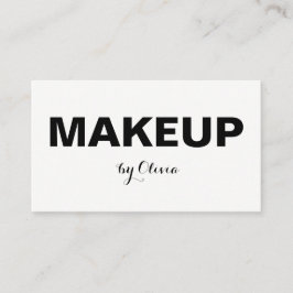 Cartões de visitas modernos à moda do maquilhador