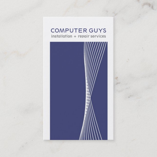 Cartões de visitas modernos da Olá!-Tecnologia (Frente)