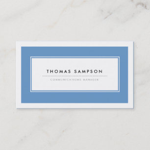 Cartões de visitas modernos da tipografia - azul