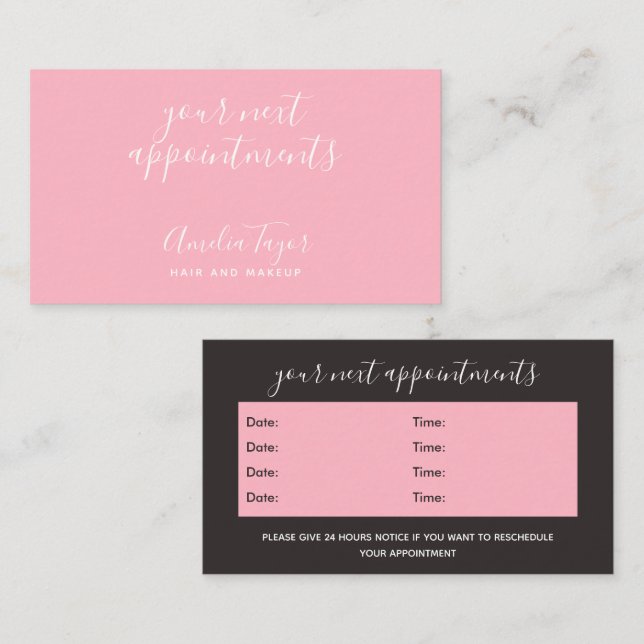 Cartões de visitas modernos de compromissos de cer (Frente/Verso)