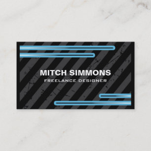 Cartões de visitas modernos do Grunge