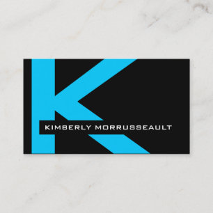 Cartões de visitas modernos do monograma