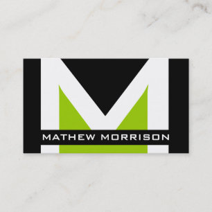 Cartões de visitas modernos do monograma