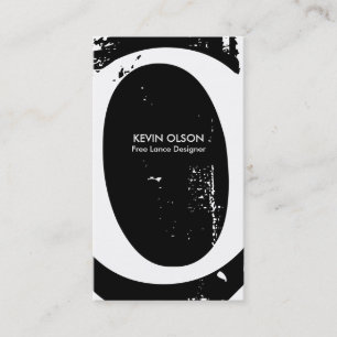 Cartões de visitas modernos do monograma