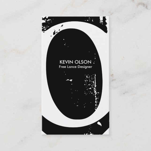 Cartões de visitas modernos do monograma (Frente)