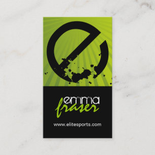 Cartões de visitas modernos do treinador de têni