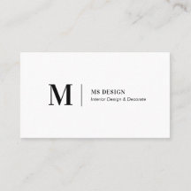 Cartões de visitas modernos minimalistas simples