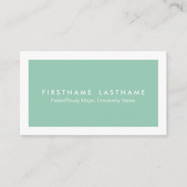 Cartões de visitas modernos simples do estudante