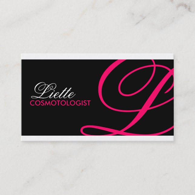 Cartões de visitas Monogramas (Frente)