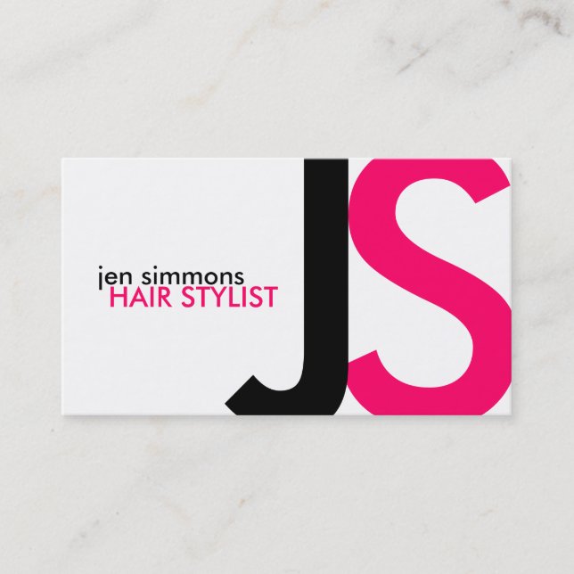 Cartões de visitas Monogramas (Frente)