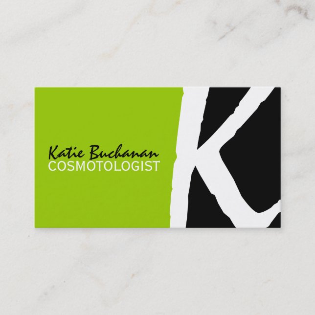 Cartões de visitas Monogramas exclusivos (Frente)
