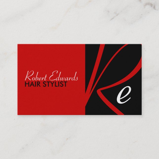 Cartões de visitas Monogramas exclusivos (Frente)