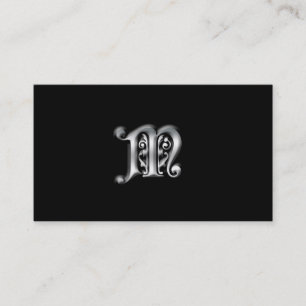 Cartões de visitas Monogramas M