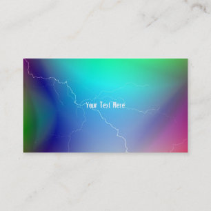 Cartões de visitas Multi-Coloridos do relâmpago