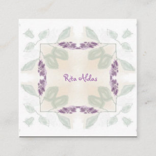 Cartões de visitas naturais do Reiki Healer Sage