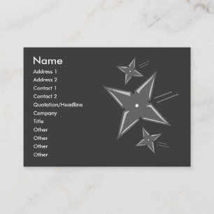 Cartões de visitas Ninja