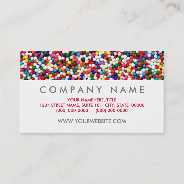 Cartões de visitas Nonpareils (Frente)