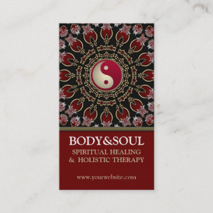 Cartões de visitas novos orientais vermelhos da