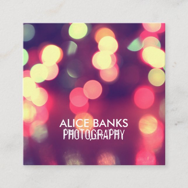 Cartões de visitas obscuros das luzes (Frente)