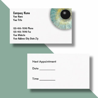 Cartões de visitas ópticos