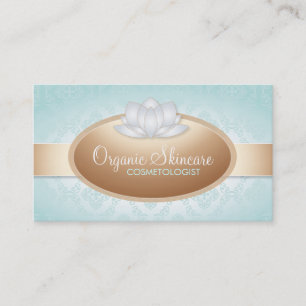 Cartões de visitas orgânicos customizáveis de