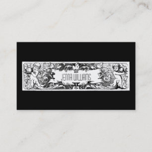 Cartões de visitas originais pretos & brancos do