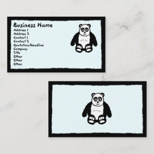 Cartões de visitas Panda