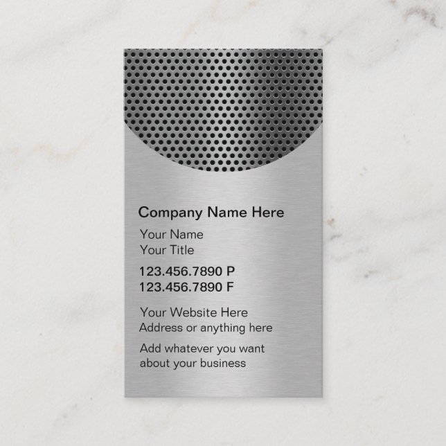 Cartões de visitas para automóveis (Frente)